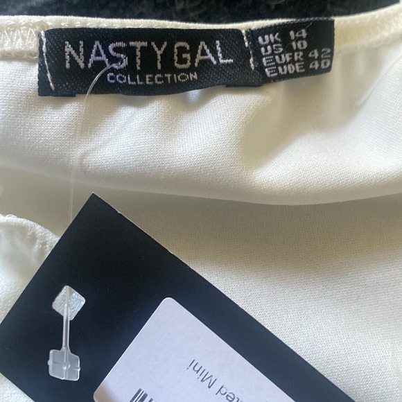 Nasty Gal Feather Strappy Bodycon Mini Dress - Picture 5 of 8